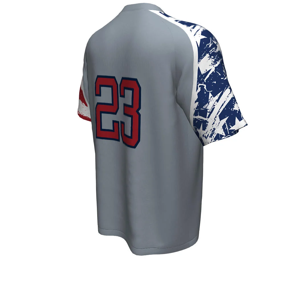 Custom Distressed Graphic Sleeve Baseball Jersey | OEM