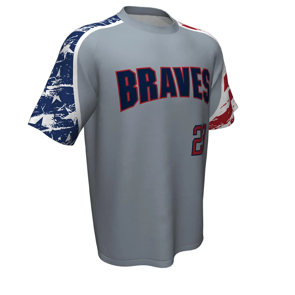 Custom Distressed Graphic Sleeve Baseball Jersey | OEM