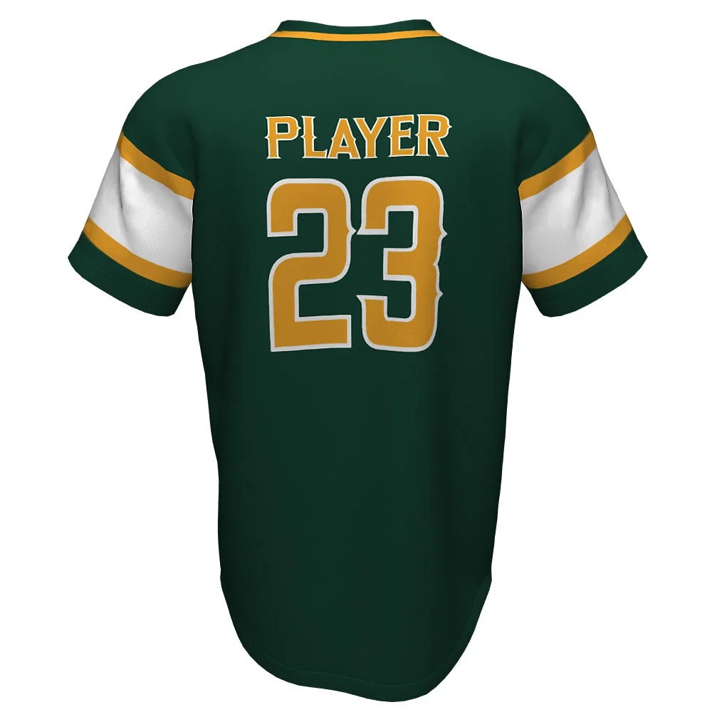 Custom Striped Chest Band V-Neck Baseball Jersey | OEM