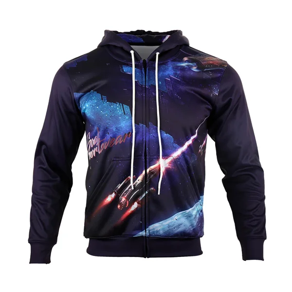 Custom Galaxy Nebula Space Sublimated Zip Hoodie | B2B OEM