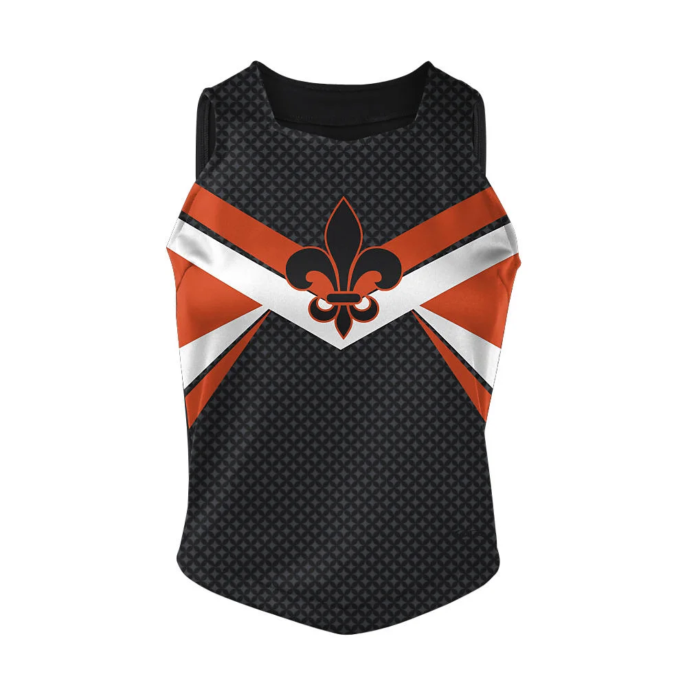 Custom Geometric Cross Cheer Modified Shell | Teamwear OEM