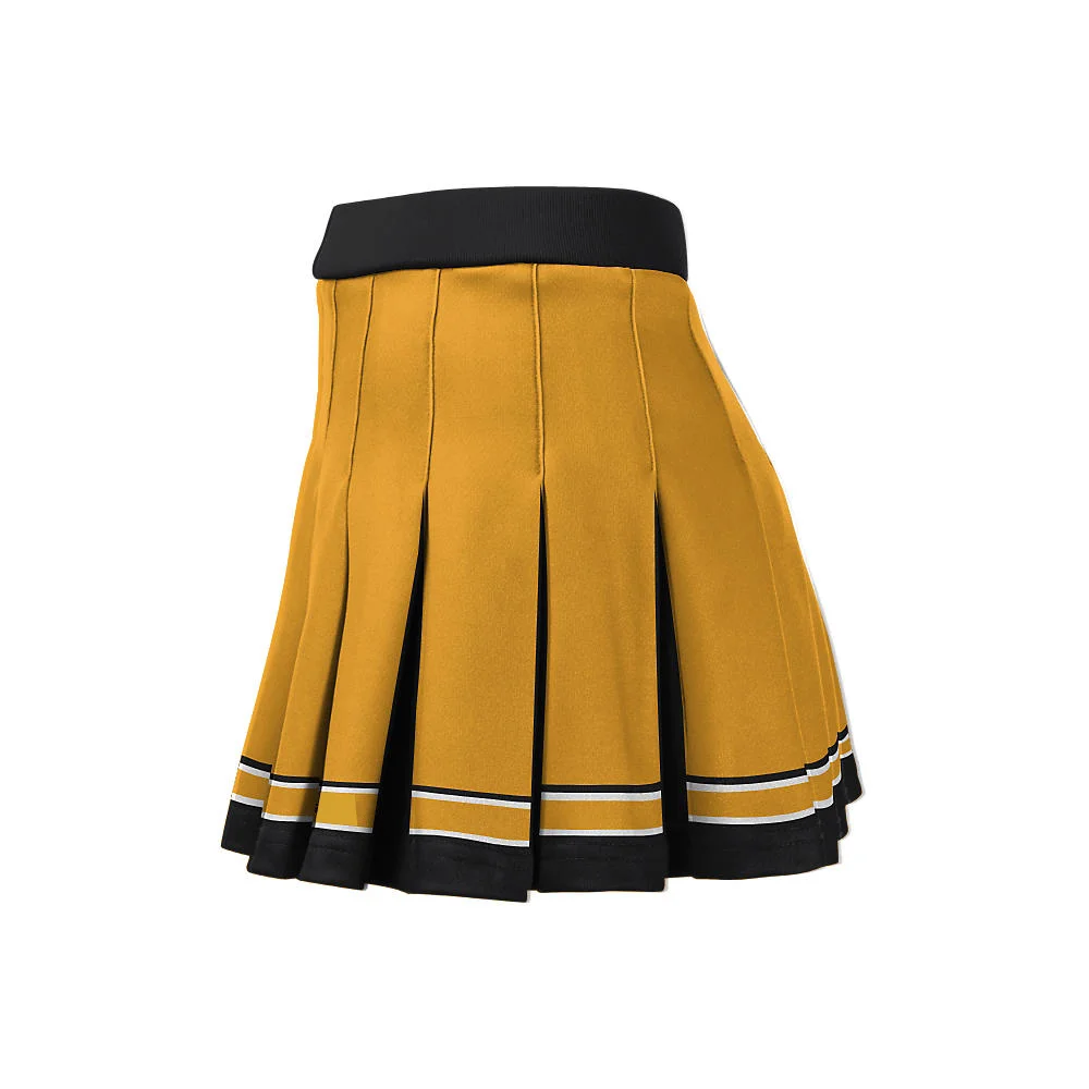 Custom Two-Tone Pleated Cheerleading Skirt | OEM