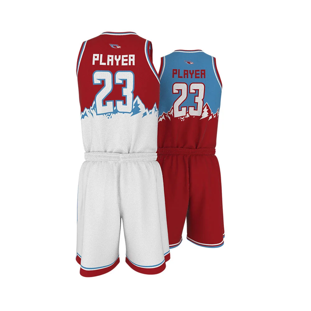 Custom Gradient Peak Sublimated Basketball Uniform Set | OEM