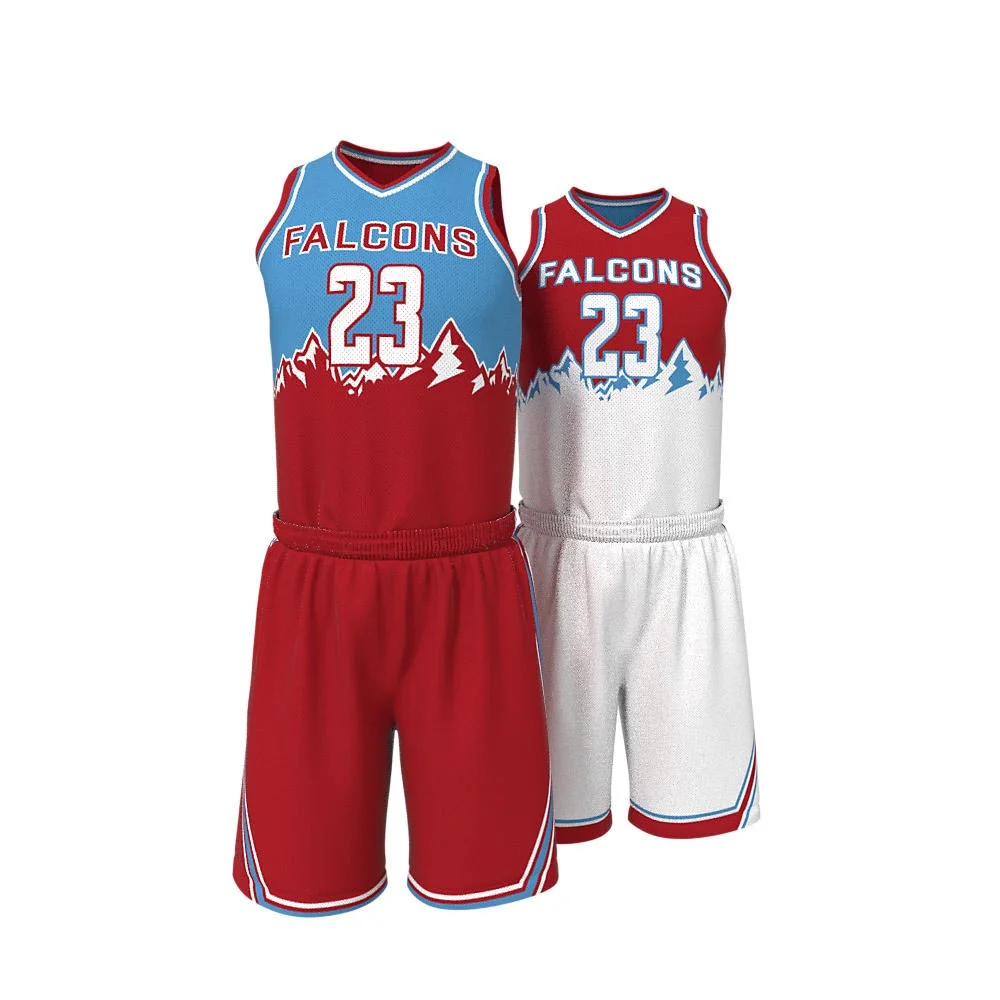 Custom Gradient Peak Sublimated Basketball Uniform Set | OEM