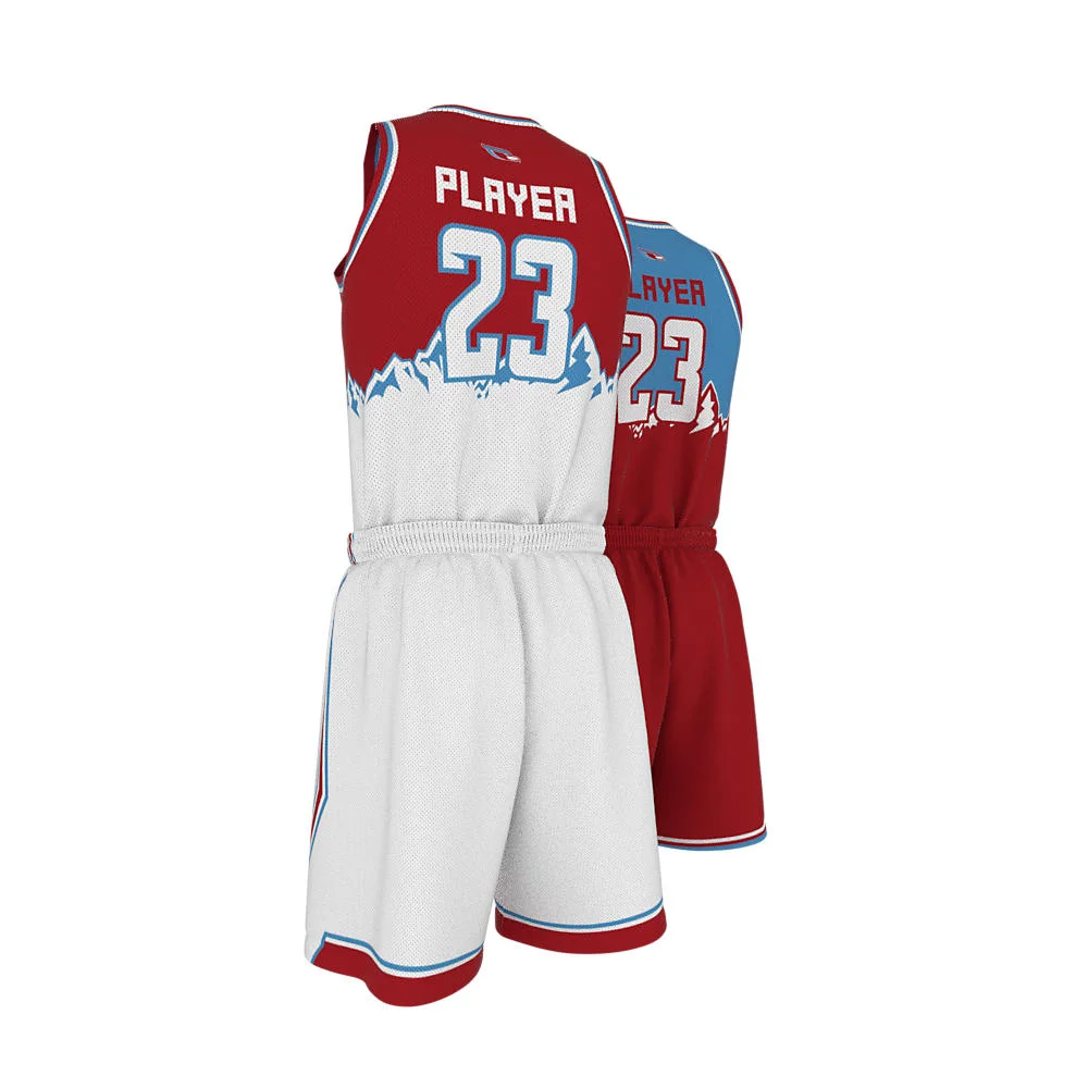 Custom Gradient Peak Sublimated Basketball Uniform Set | OEM