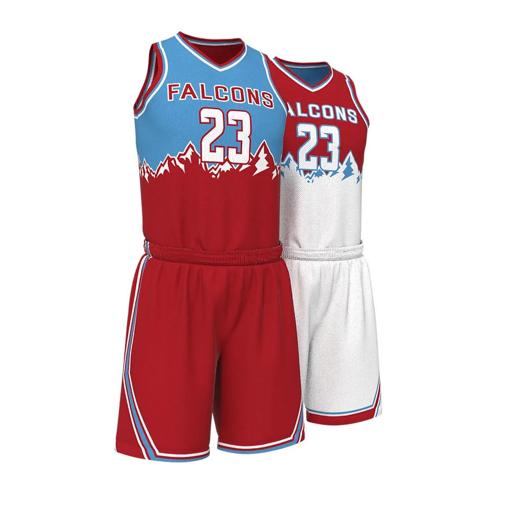 Custom Gradient Peak Sublimated Basketball Uniform Set | OEM