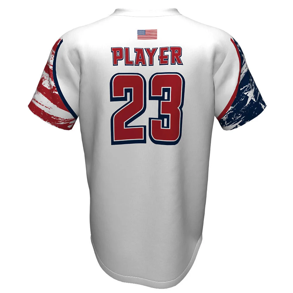 Custom Graphic Sleeve V-Neck Baseball Jersey | OEM