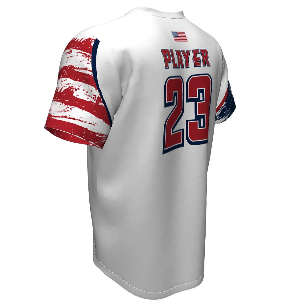 Custom Graphic Sleeve V-Neck Baseball Jersey | OEM