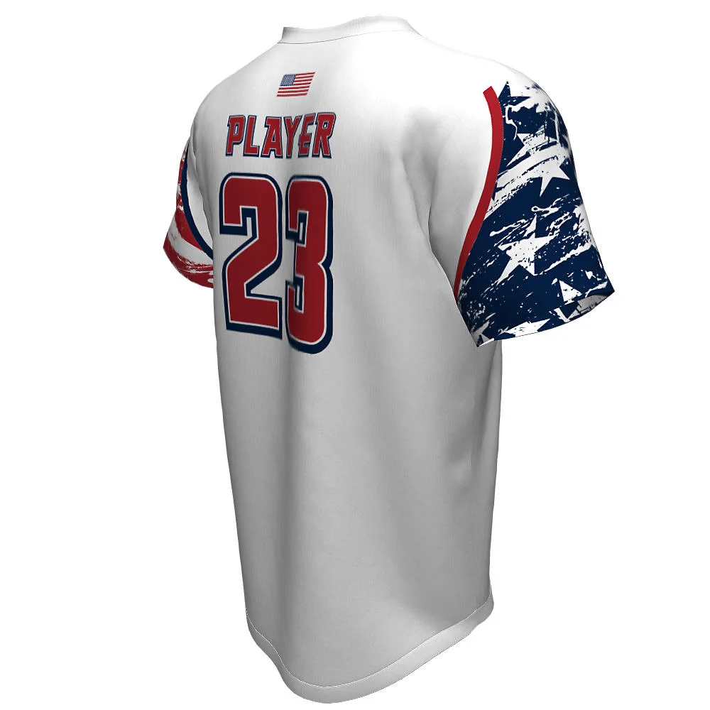 Custom Graphic Sleeve V-Neck Baseball Jersey | OEM