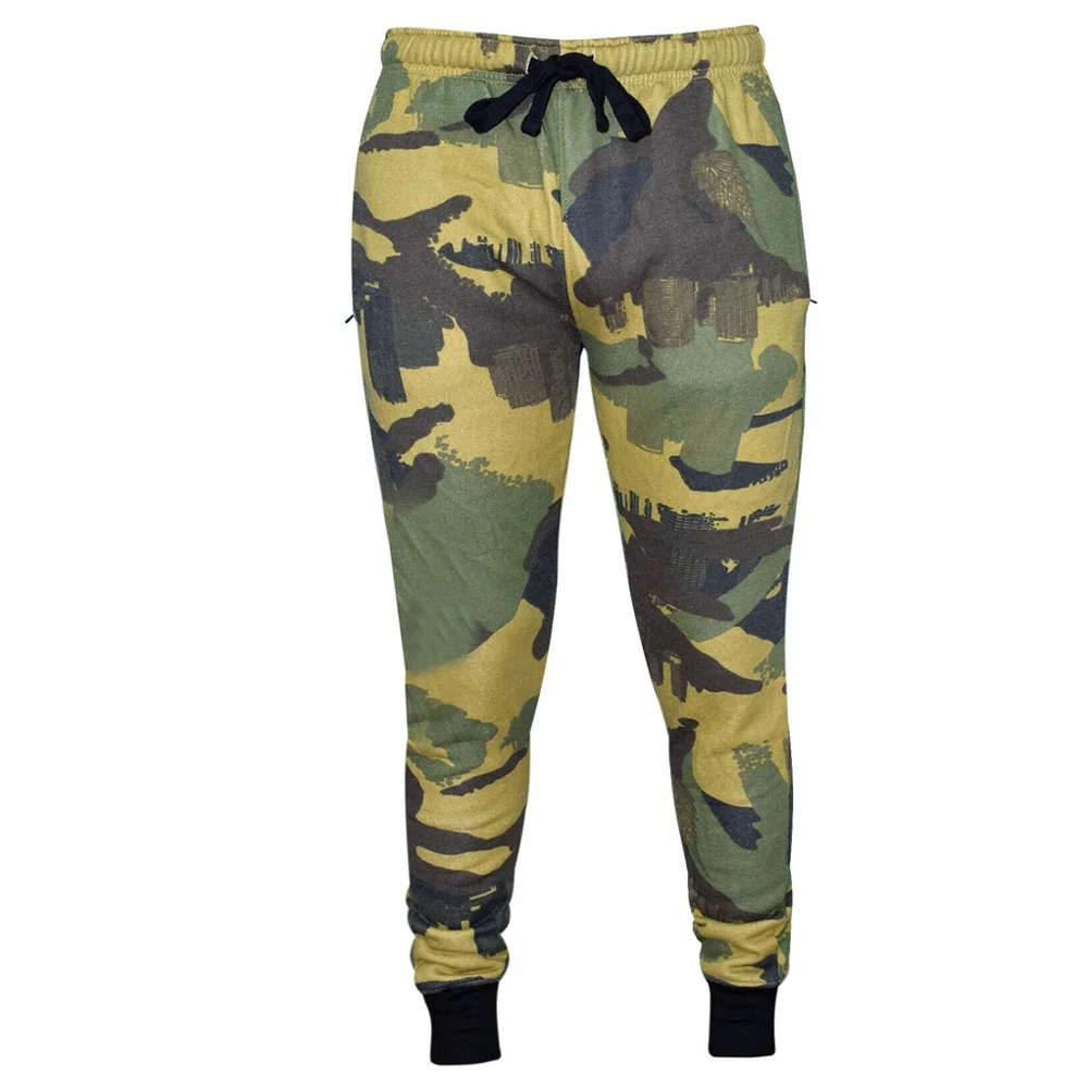 Custom Camo Print Streetwear Fleece Joggers | All-Over Print OEM