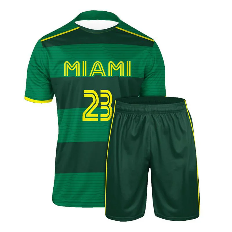 Custom Horizontal Hoop Striped Soccer Uniform Set | OEM