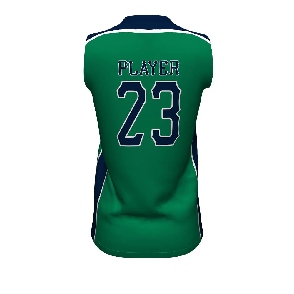 Custom Two-Tone Contrast Sleeveless Softball Jersey | OEM