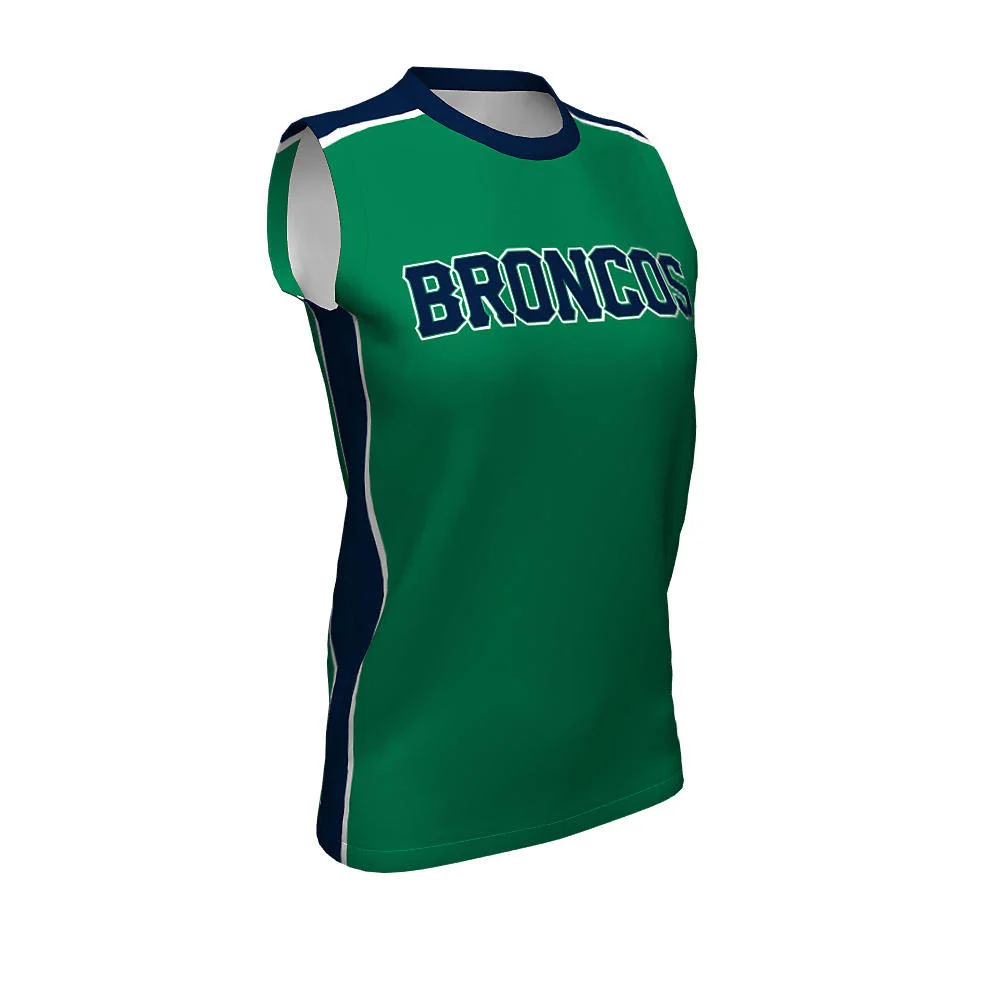 Custom Two-Tone Contrast Sleeveless Softball Jersey | OEM