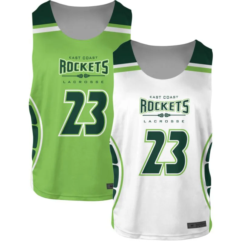 Custom Flank Wrap Reversible Lacrosse Practice Jersey | OEM