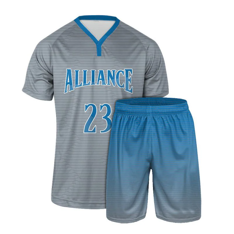 Custom Horizontal Stripe Sublimated Soccer Uniform Set | OEM