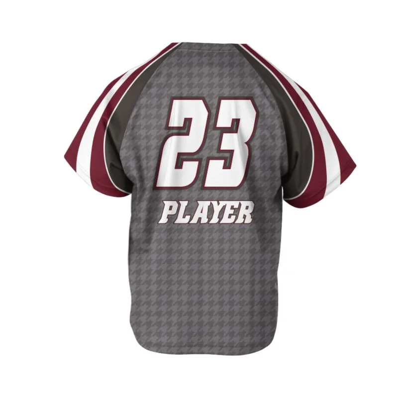 Custom Houndstooth Raglan Sublimated Lacrosse Jersey | OEM