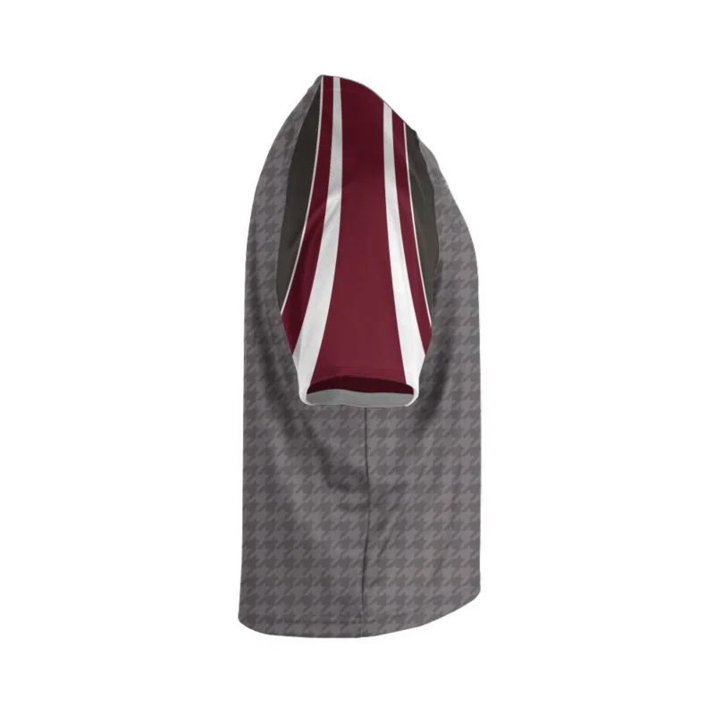 Custom Houndstooth Raglan Sublimated Lacrosse Jersey | OEM