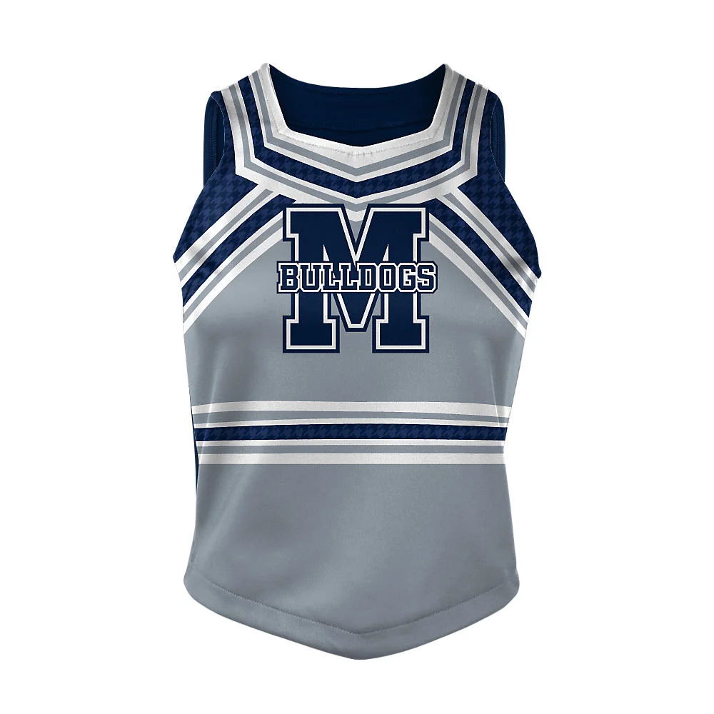Custom Multi-Stripe Yoke Cheer Modified Shell Top | OEM