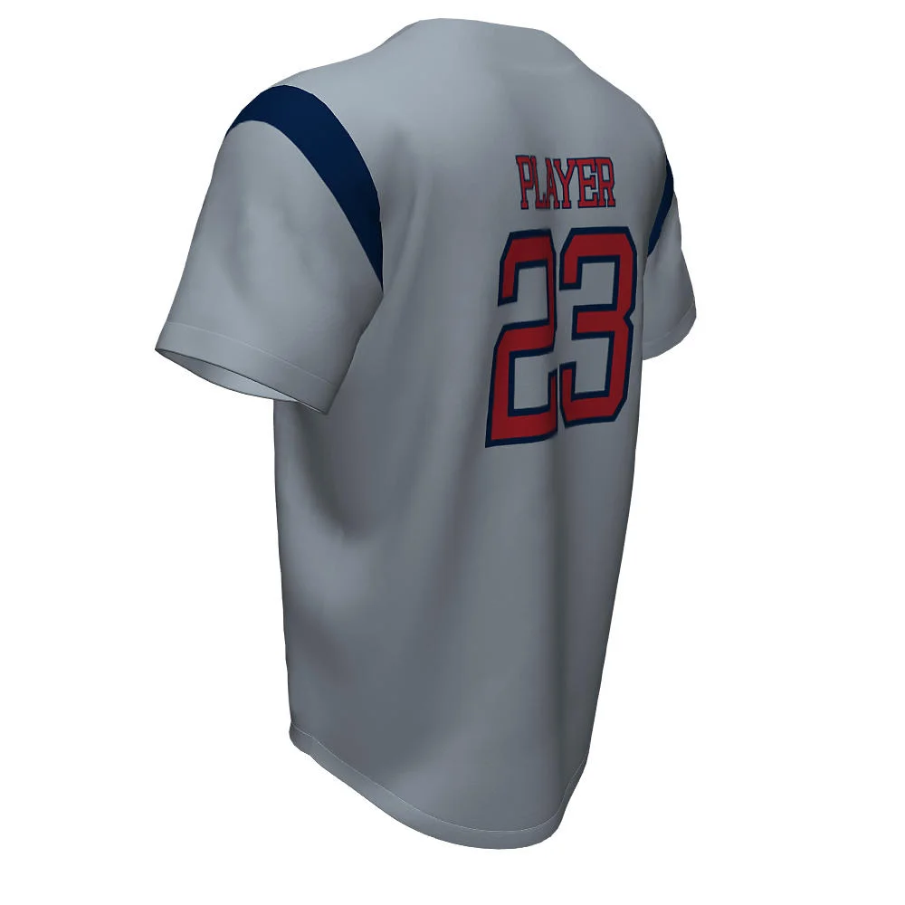 Custom Contrast Shoulder Baseball Two Button Jersey | OEM