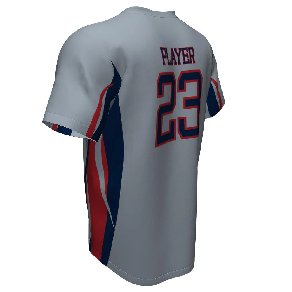 Custom Two-Tone Side Panel V-Neck Baseball Jersey | OEM