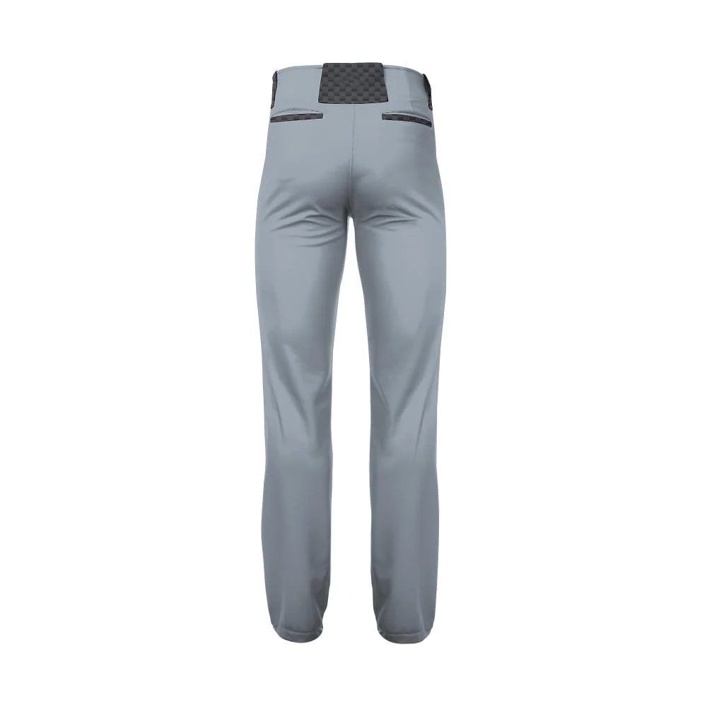 Custom Sublimated Side-Stripe Grey Baseball Pants | OEM