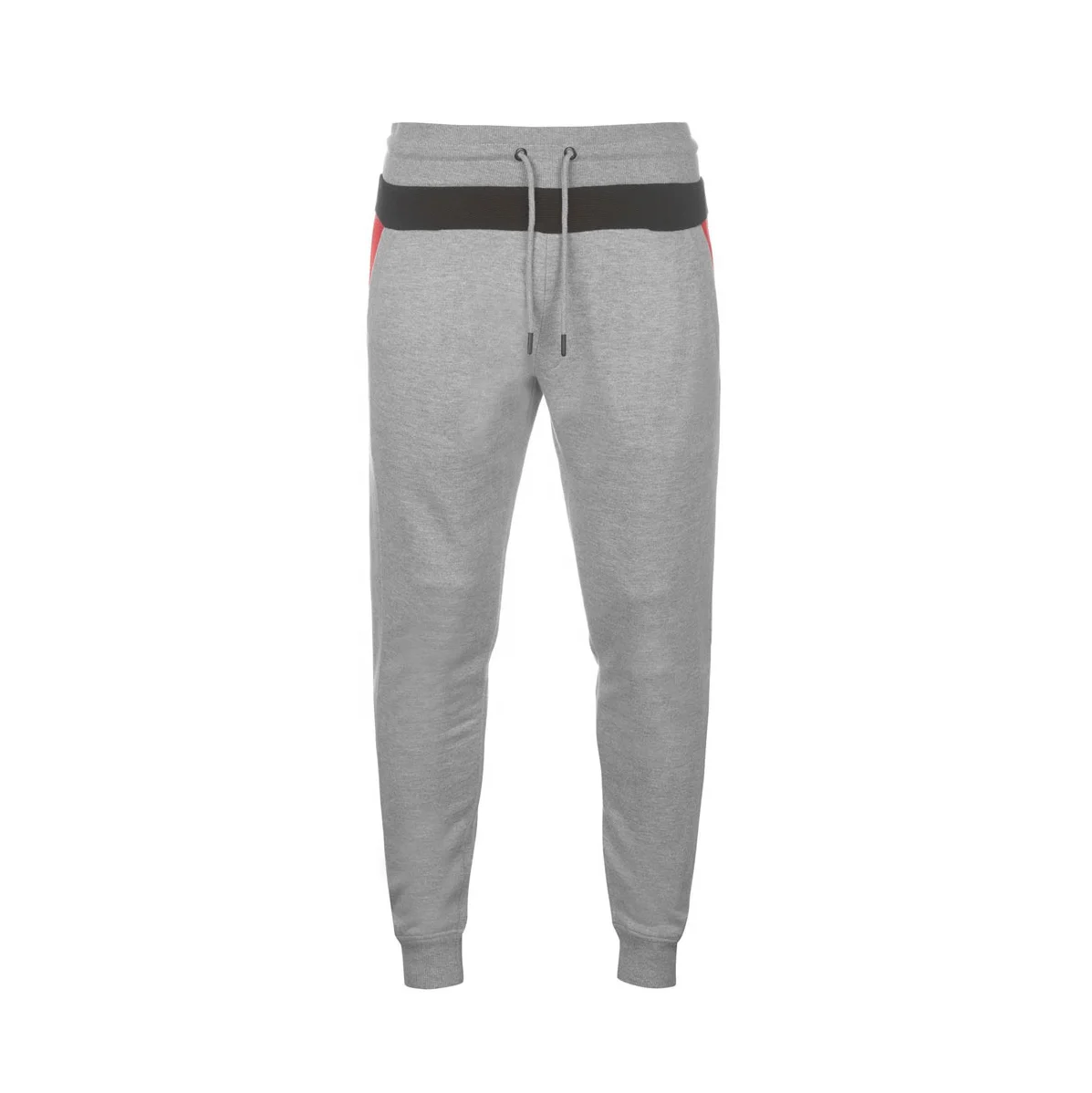 Custom Grey Tech Fleece Joggers | Articulated Knee Trackpants OEM