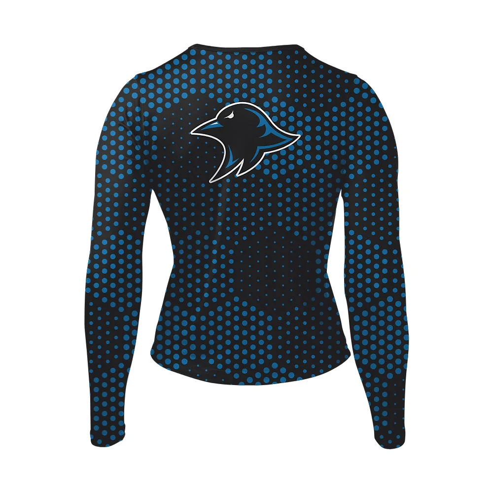 Custom Hexagonal Dot Sublimated Cheer Long Sleeve Shell | OEM