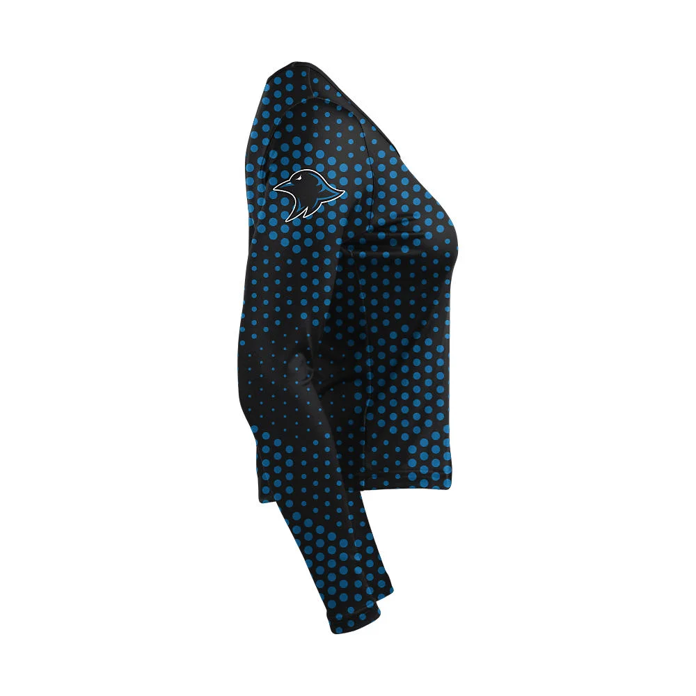 Custom Hexagonal Dot Sublimated Cheer Long Sleeve Shell | OEM