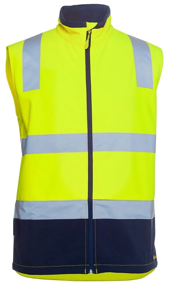 Custom Hi-Vis Yellow Reflective Safety Softshell Vest | B2B OEM