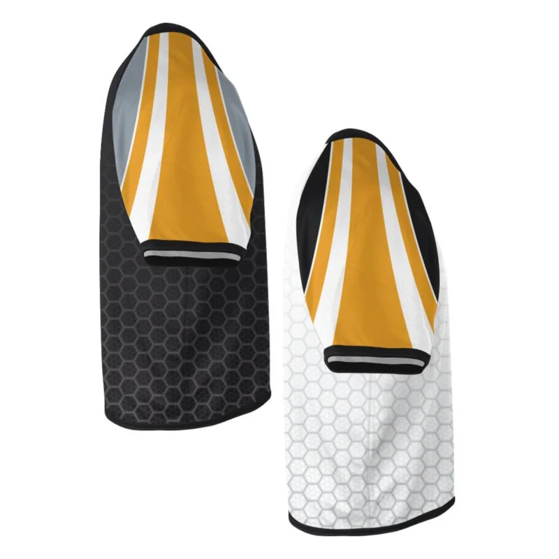 Custom Honeycomb Hexagon Lacrosse V-Neck Jersey Set | OEM