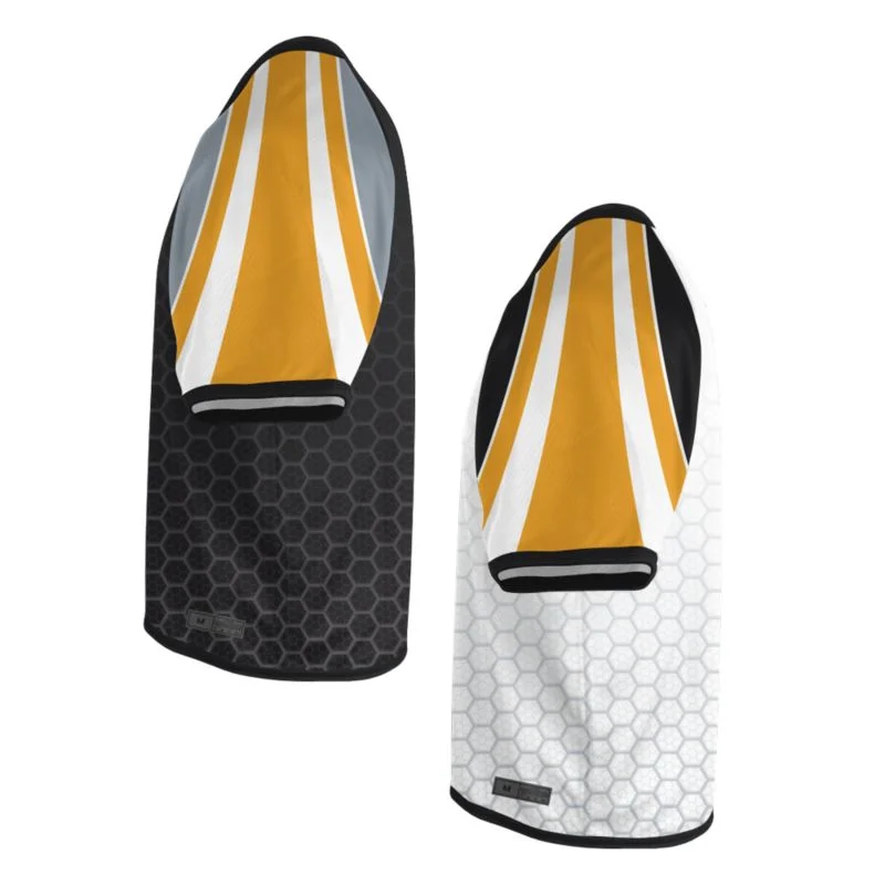 Custom Honeycomb Hexagon Lacrosse V-Neck Jersey Set | OEM