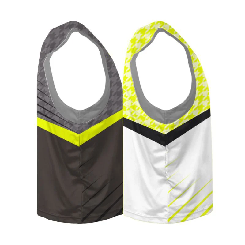 Custom Houndstooth Diagonal Slash Reversible Lacrosse Jersey | OEM