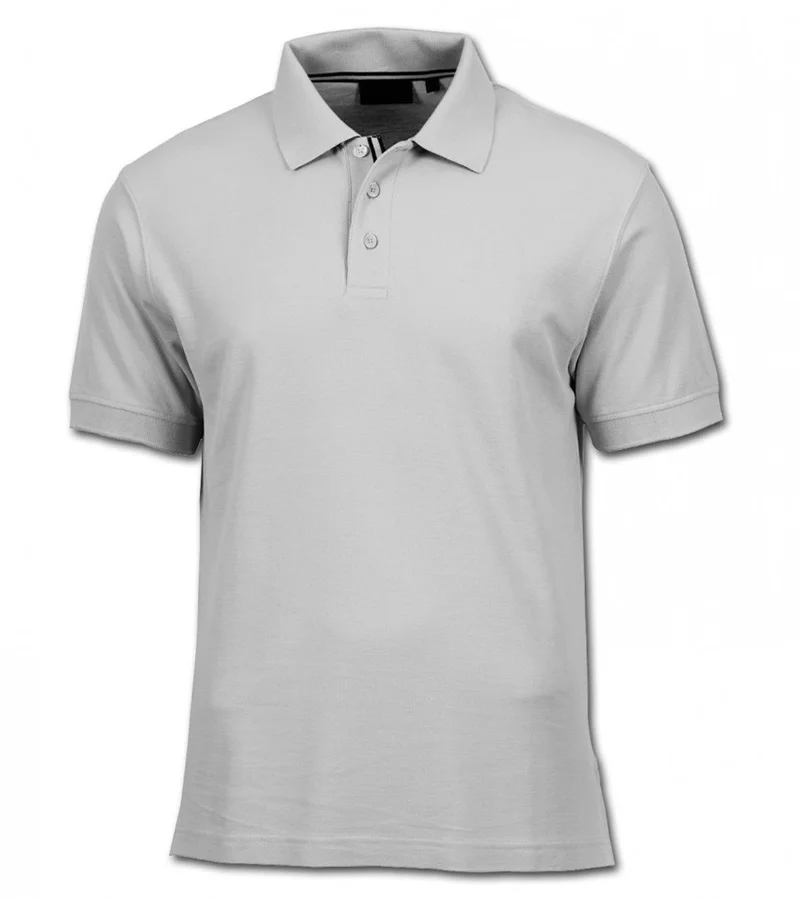 Custom Light Grey Classic Pique Polo Shirt | Corporate Blank OEM