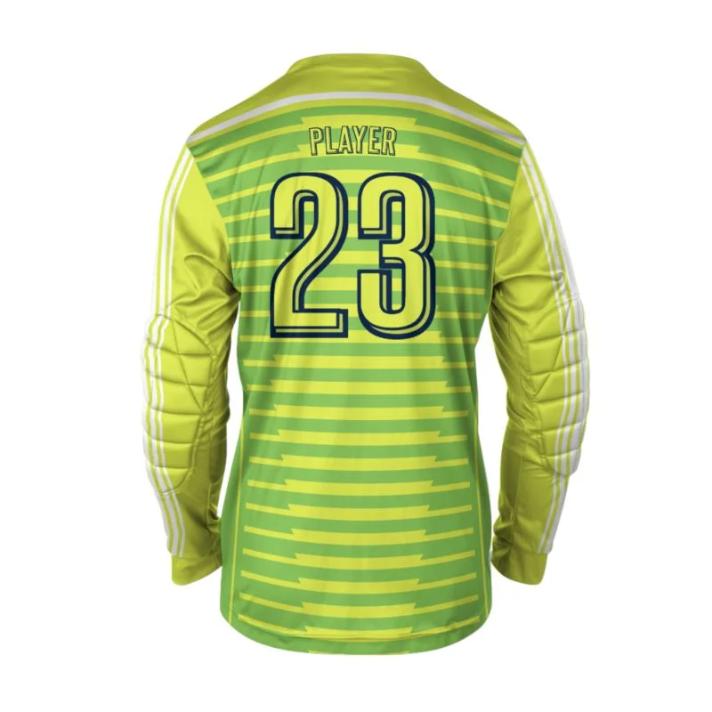 Custom Lime Green Speed Stripe Goalkeeper Jersey | OEM