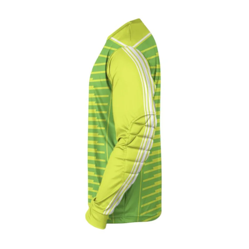 Custom Lime Green Speed Stripe Goalkeeper Jersey | OEM