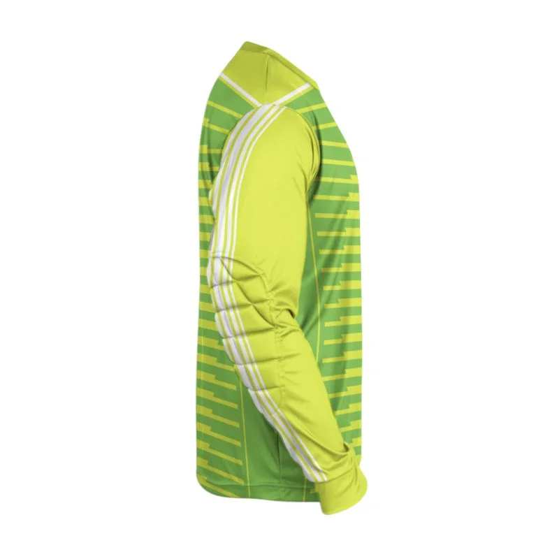 Custom Lime Green Speed Stripe Goalkeeper Jersey | OEM