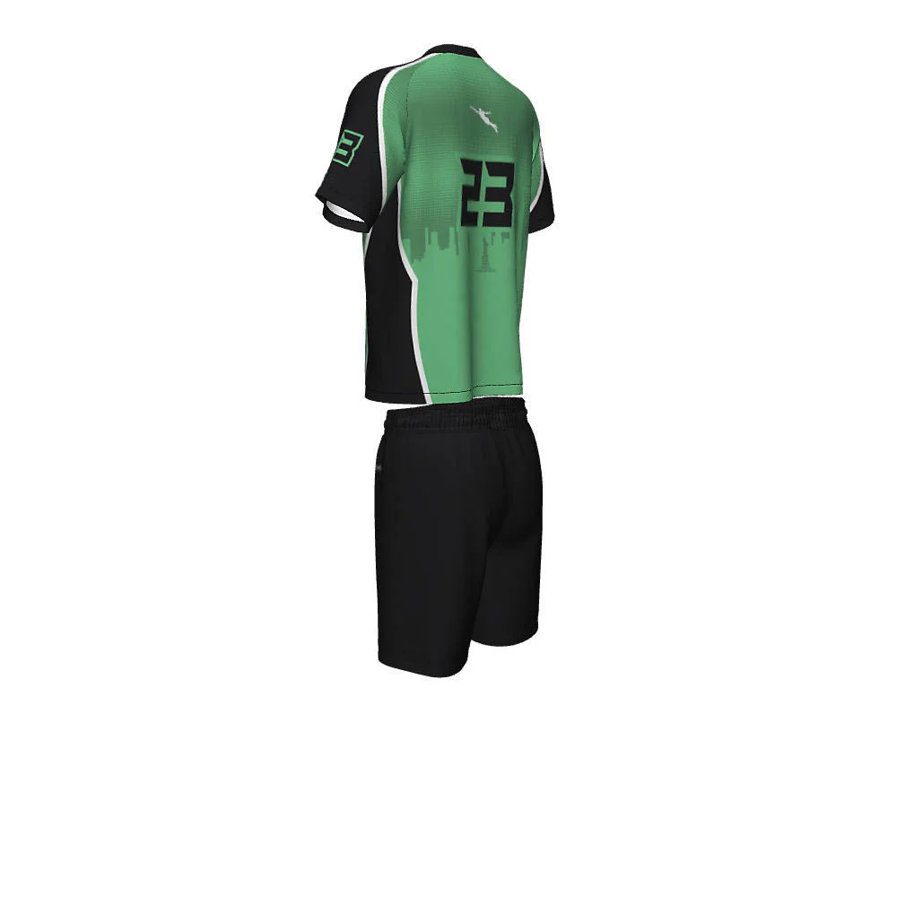 Custom Mint Green & Black Spliced Ultimate Frisbee Uniform Set | OEM