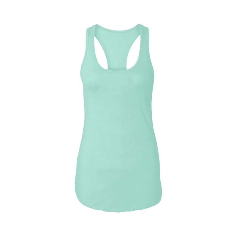 Custom Mint Green Longline Racerback Yoga Tank Top | OEM