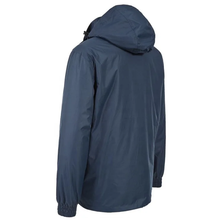 Custom Navy All-Weather Hooded Mountain Sports Jacket | OEM