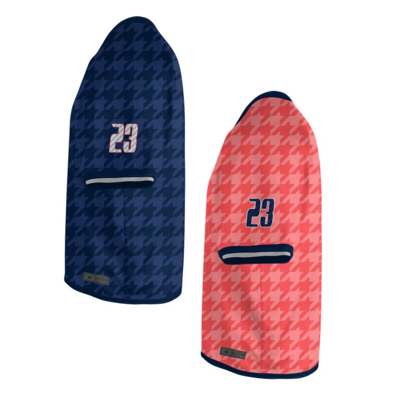Custom Houndstooth Pattern Lacrosse V-Neck Jersey Set | OEM