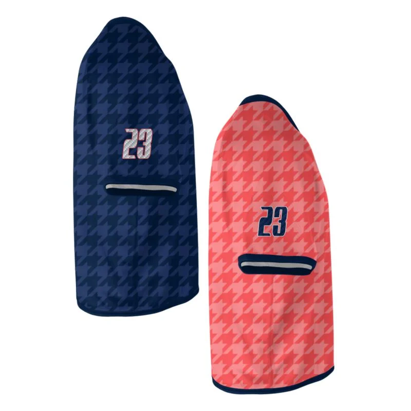 Custom Houndstooth Pattern Lacrosse V-Neck Jersey Set | OEM
