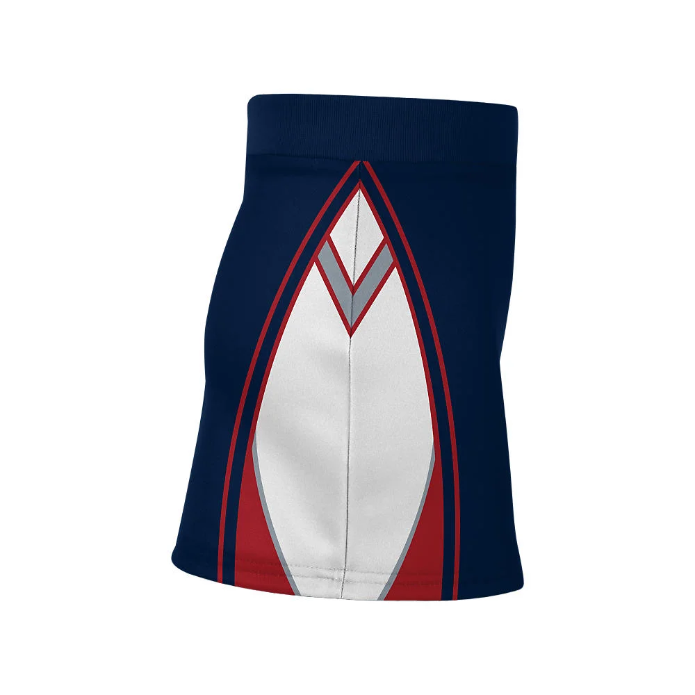 Custom Curved Flank Cheer V-Notch Skirt | Wholesale OEM