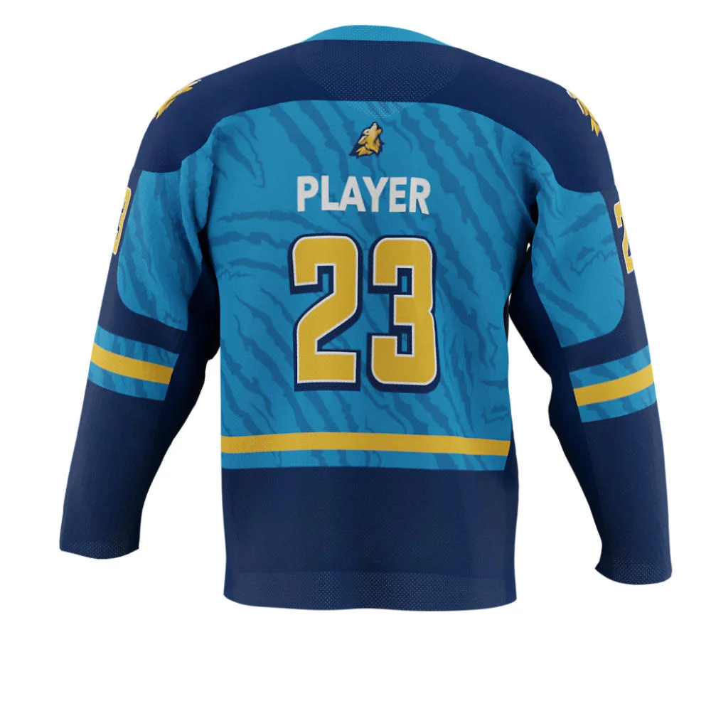 Custom Textured Tiger Stripe Ice Hockey Jersey | OEM
