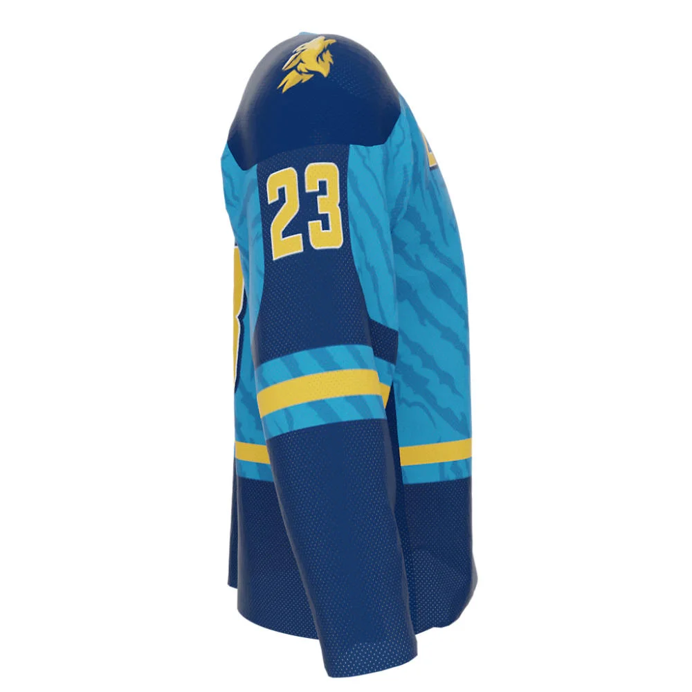 Custom Textured Tiger Stripe Ice Hockey Jersey | OEM
