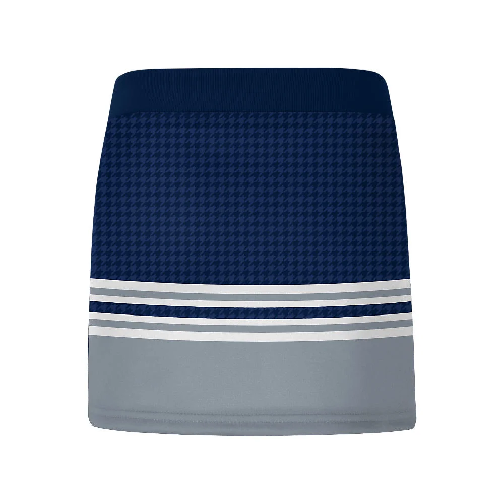 Custom Houndstooth Striped Cheer V-Notch Skirt | OEM