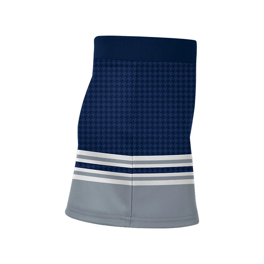 Custom Houndstooth Striped Cheer V-Notch Skirt | OEM