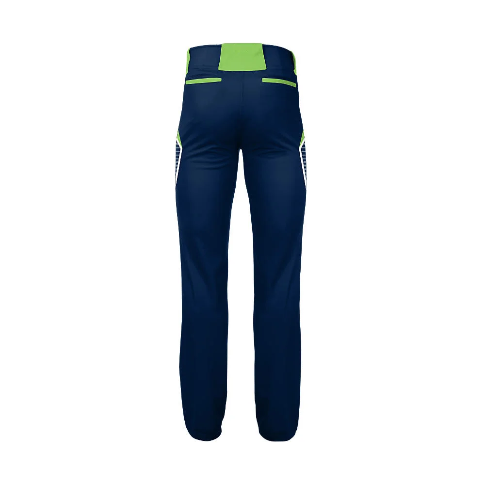 Custom Contrast Waistband Striped Baseball Pants | OEM