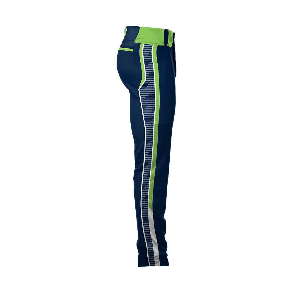Custom Contrast Waistband Striped Baseball Pants | OEM