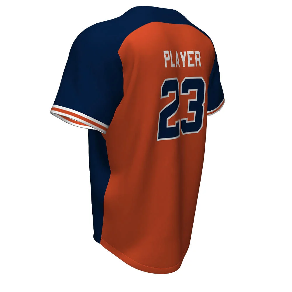 Custom Two-Tone Henley Baseball Two Button Jersey | OEM