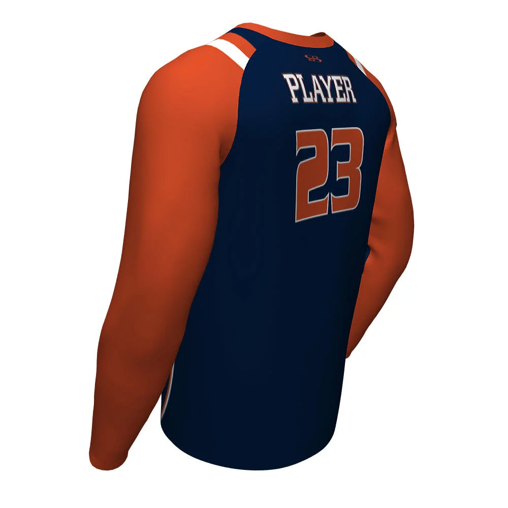Custom Two-Tone Piped Esports Long Sleeve Jersey | OEM